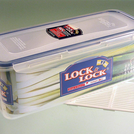Contenitore per alimenti Lock & Lock, 2,0 l, rettangolare 279x116x102 mm, con griglia di drenaggio, 1 pz.