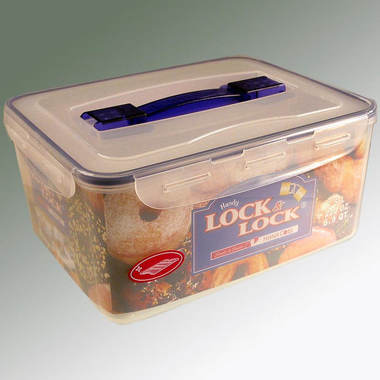 Frischebox Lock & Lock, 6,5 l, rechteckig 294x230x138 mm, mit Griff&Ablaufgitter