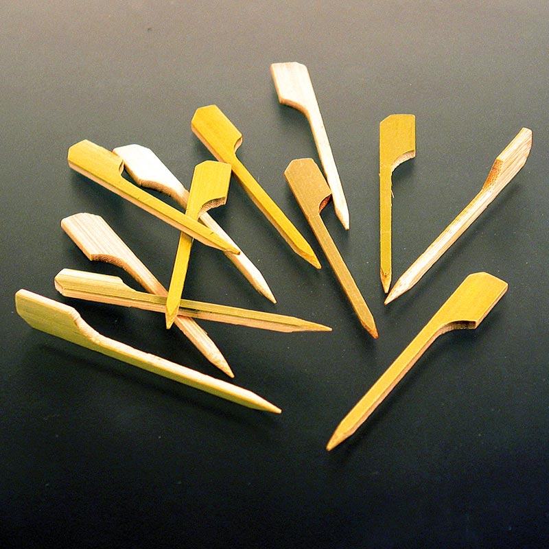 Franz Mensch - Bambus-Spieße, mit Blattende, 7cm, 250 St