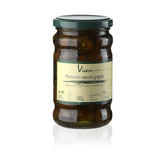 Tomates séchées et grillées marinées, aux Câpres  aux olives, 290 g