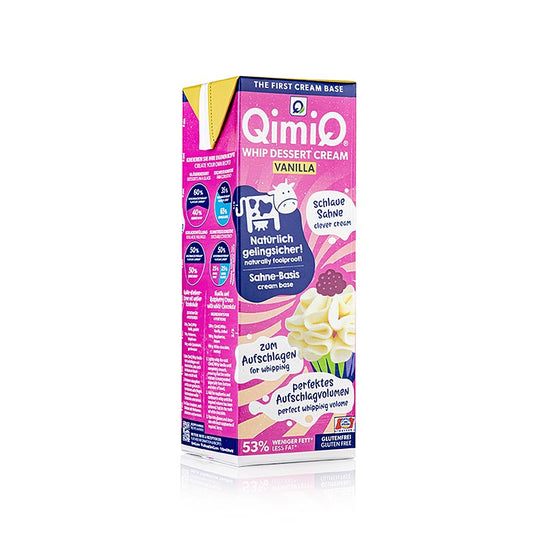 QimiQ Whip Vanille, crème dessert à fouetter à froid, 17 % Lipides, 1 kg