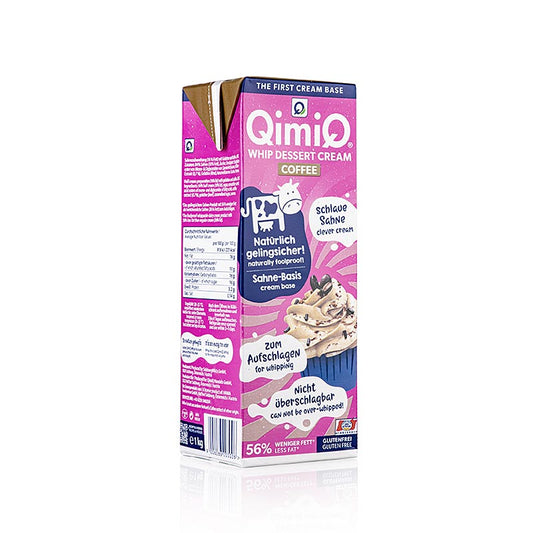 QimiQ Whip Café, crème dessert à fouetter à froid, 16 % Lipides, 1 kg