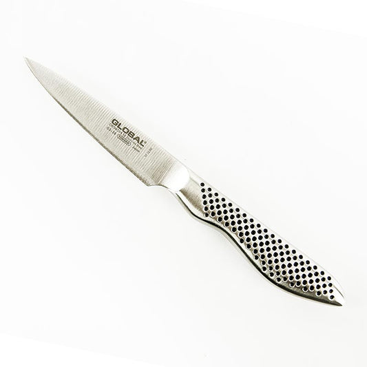Global GS-38 Couteau à éplucher, manche long incurvé, 9cm, 1 pc