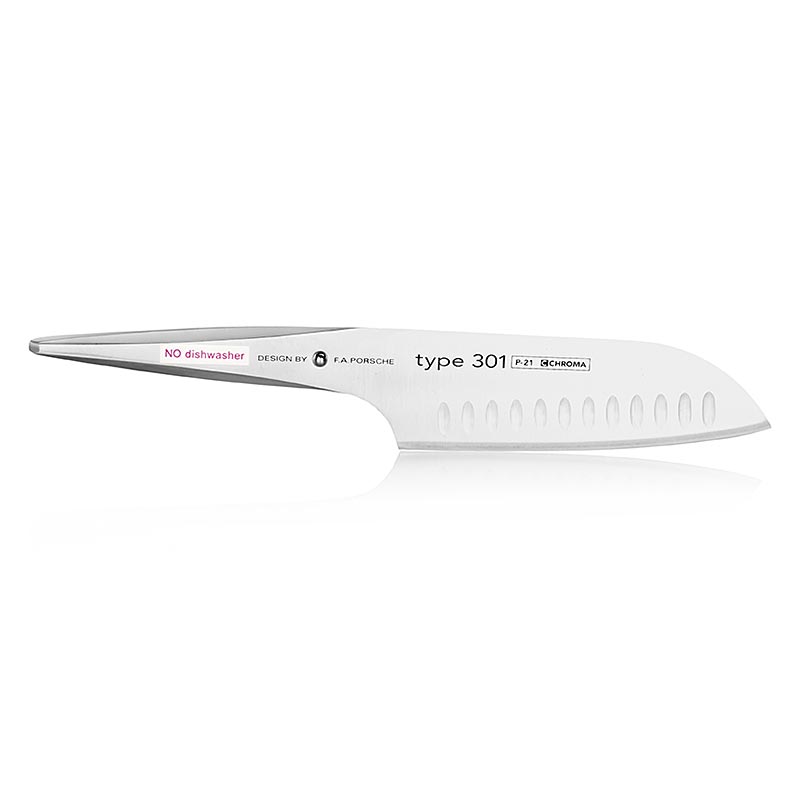 Chroma type 301 P-21 Santoku con lama dentellata, 18 cm, 1 pz.