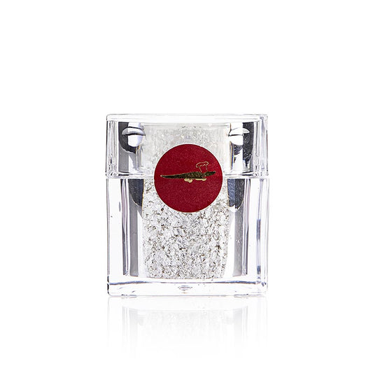 Eytzinger - Argento - Spargitore a cubo con scaglie d'argento in fogli, E174, 0,2 g