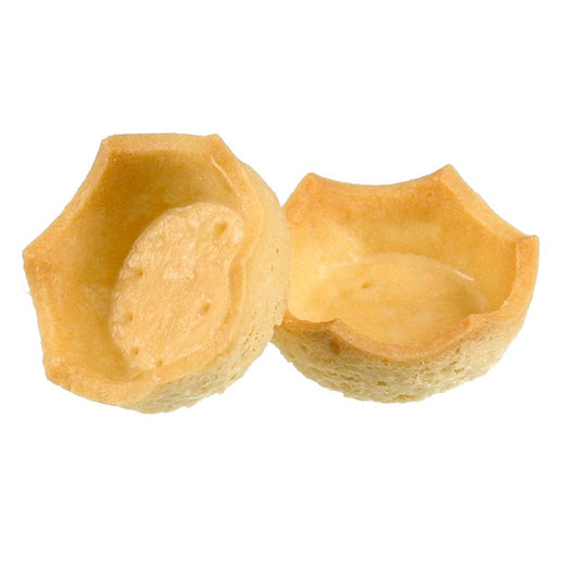 HUG - Dessert-Tartelettes - Royal, hell, Kronenrand, ø 5cm, H 1,5cm, Mürbeteig, 1,73 kg, 184 St
