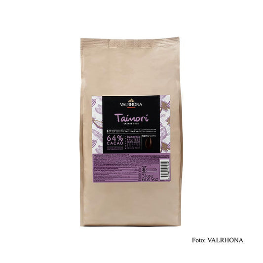 Valrhona Tainori « Grand Cru », couverture, callets, 64 % Cacao, République dominicaine, 3 kg