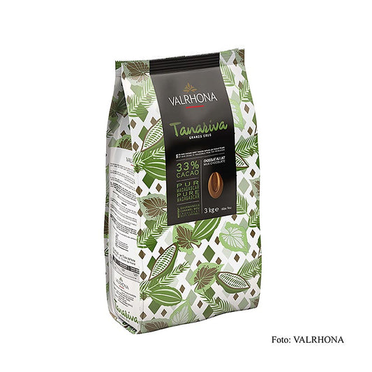 Valrhona Tanariva « Grand Cru », couverture au lait, callets, 33 % Cacao, 3 kg
