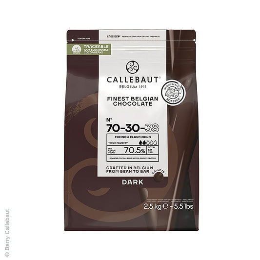 Chocolat noir, 70/30, callets, 70 % Cacao, 2,5 kg