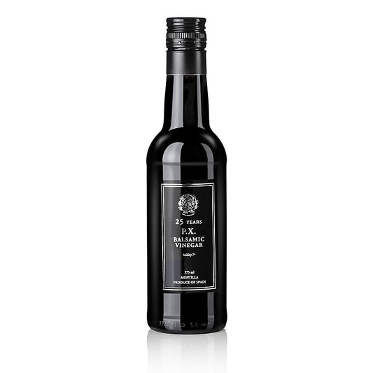 P.X. - Balsamico - Essig vom Pedro Ximénez Sherry, 25 Jahre, Solera, 7% Säure, 375 ml | Essig & Öl | thungourmet