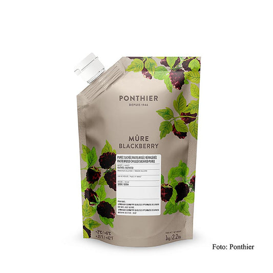 Ponthier - Püree - Brombeere, mit Zucker, 1 kg