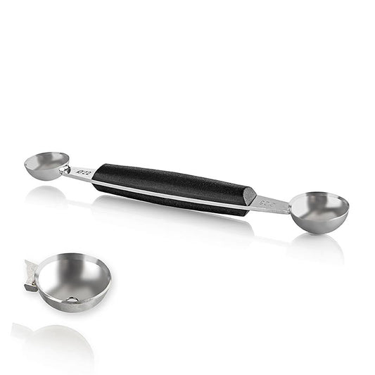 Emporte-pièce boule des deux côtés, emporte-pièce Parisienne, 16,5cm de long, ø 22mm+ ø 25mm, 1 pc
