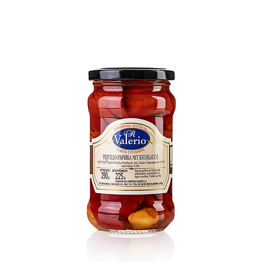Pimientos del piquillo, geschälte Paprika mit Knoblauch, 290 g