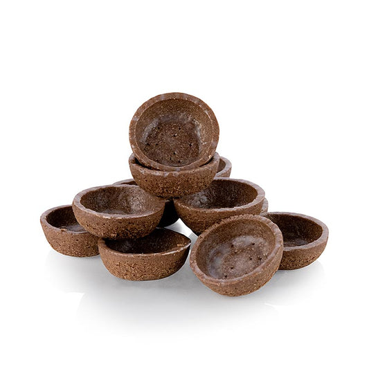 HUG - Mini Dessert-Tartelettes, rund, ø 3,8 cm, H 1,8 cm, Schokomürbeteig, 1,19 kg, 270 St