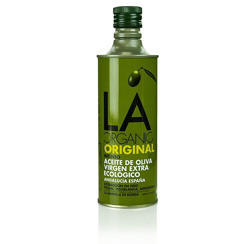 Huile d'olive vierge, La Ronda Intenso Eco (bidon conçu par Philippe Starck), BIO, 500 ml