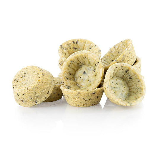 HUG - Mini-tartelettes apéritives, pâte aux olives et au romarin, rondes, ø 4,2 cm, salées, végétalien, 1,02 kg, 160 pièces