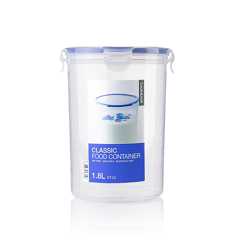 Contenitore per alimenti Lock & Lock, 1,8 l, rotondo 142x186 mm, 1 pz.