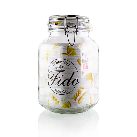 WECK - Drahtbügelglas - Fido, 2 l, quadratisch, 1 St