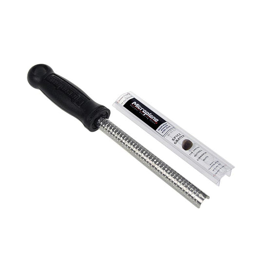Microplane - Premium Classic - Râpe à épices très fine en forme de bâton, manche noir/soft-touch, 1 pièce