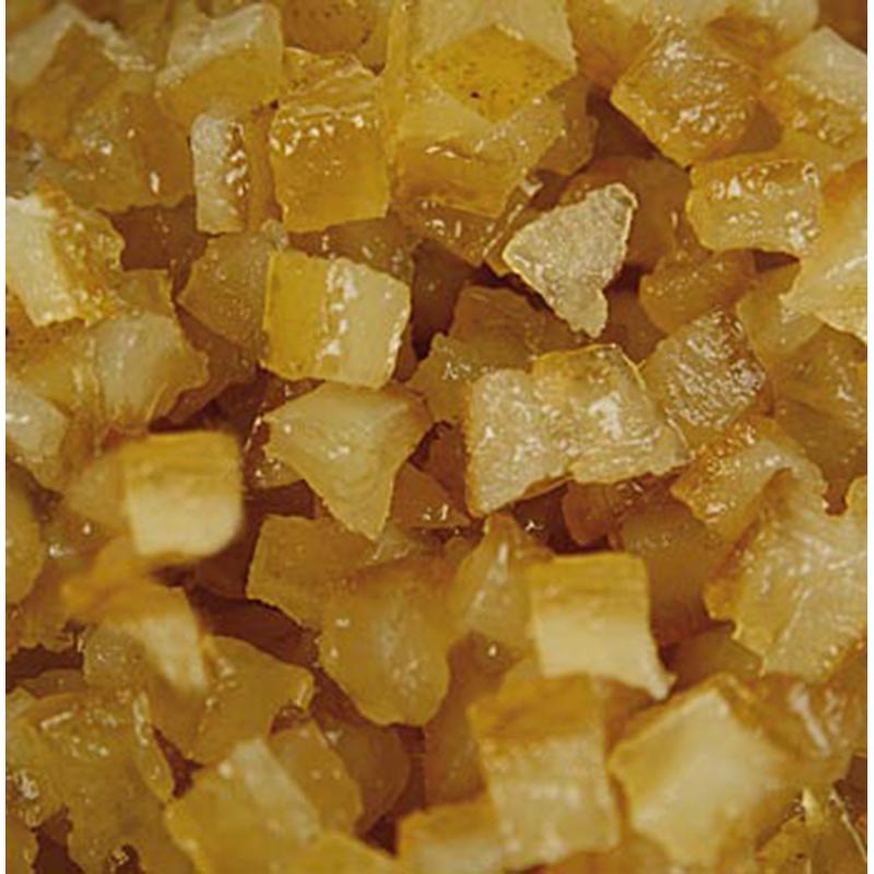 Citronat-Succade, scorza di limone candita, tagliata a cubetti fini, 6 mm, Corsiglia Facor