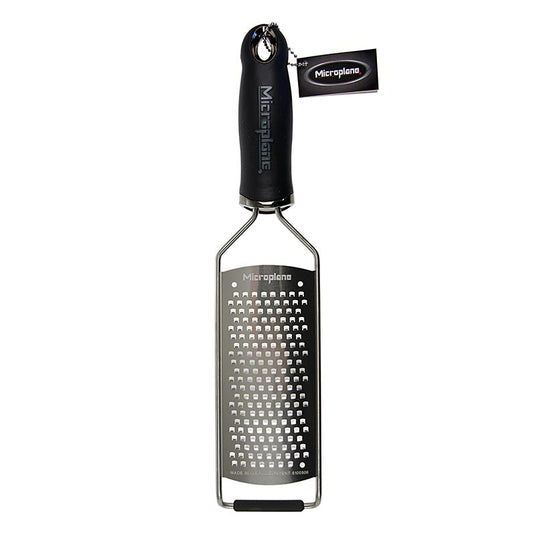 Microplane - Série Gourmet - râpe à gros grains, manche noir/soft-touch, 1 pièce
