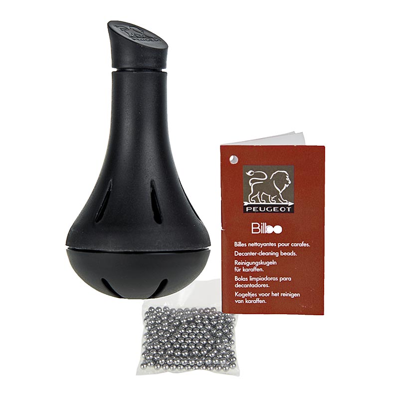 Perle detergenti per caraffe da vino Peugeot BILBO, sfere in acciaio inossidabile, 1 pz.