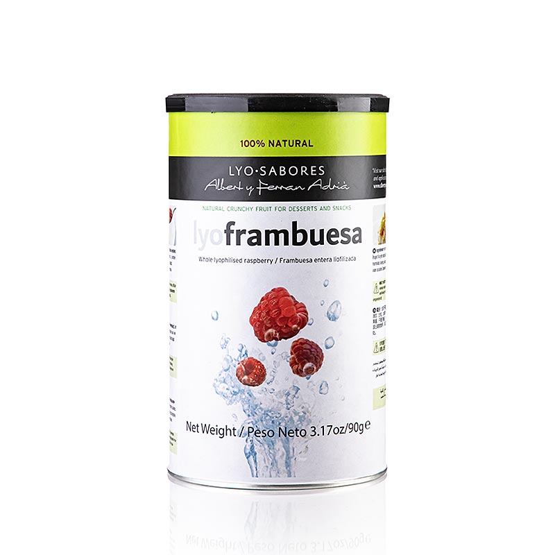 SOLE GRAELLS - Lyo-Sabores, gefriergetrocknete Himbeeren, ganz, 90 g