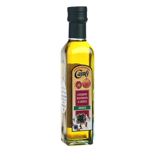 Huile d'olive Caroli aromatisée à l'orange, 250 ml