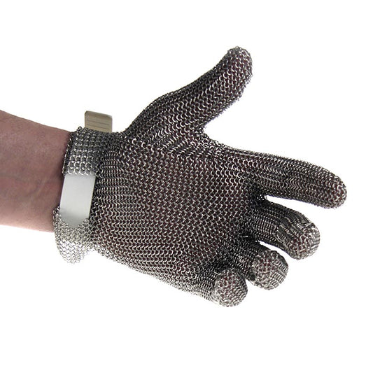 Guanto Oyster Euroflex - guanto a catena, taglia S (1), bianco, 1 pz.