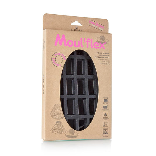 deBUYER Stampo da forno Moul´flex, 25 mini financier, 49x26 mm, altezza 11 mm, 17,5x30 cm, 1 pz