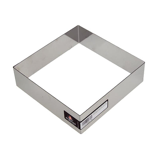 deBUYER Rahmen, quadratisch, Edelstahl, 16 x 16cm, 4,5cm hoch, 1 St