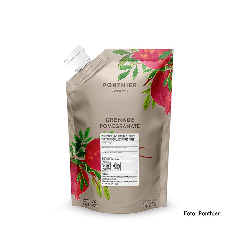 Purée de grenade Ponthier, avec sucre, 1 kg