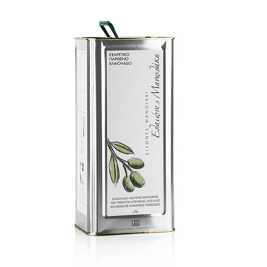Huile d'olive , Manolakis Groves, 100 % olives Koroneiki, Crète, 5 l