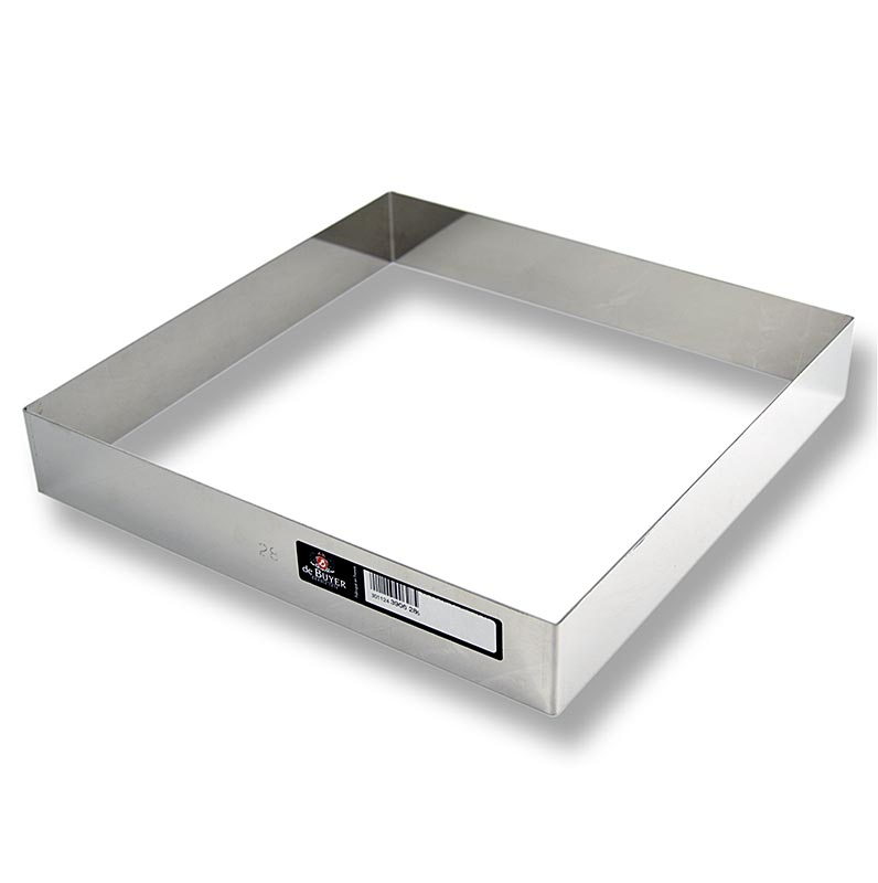 Cadre deBUYER, carré, acier inoxydable, 28 x 28, 4,5de hauteur, 1 pièces
