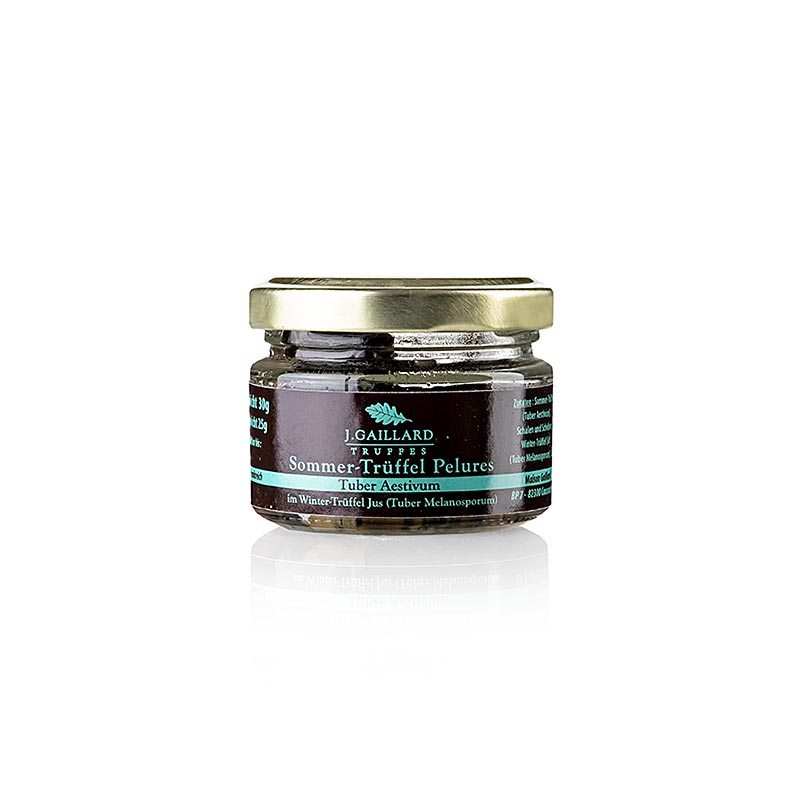 Truffes d'été Pelures, coques/disques de truffes, dans un jus de truffes d'hiver, Gaillard, 30 g