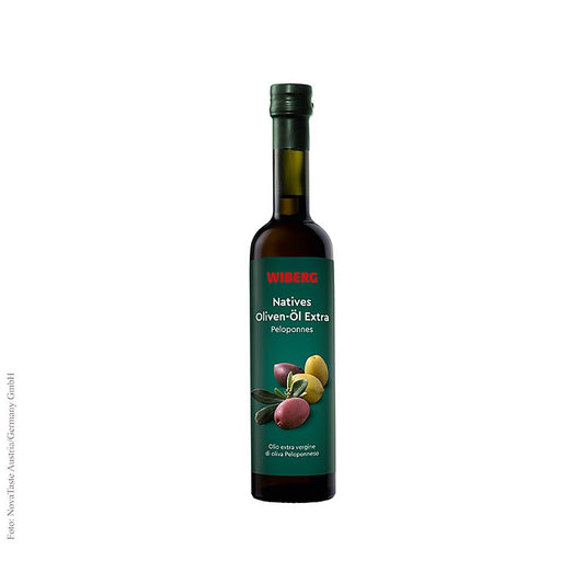 Huile d'olive vierge Wiberg, pressée à froid, Péloponnèse, 500 ml