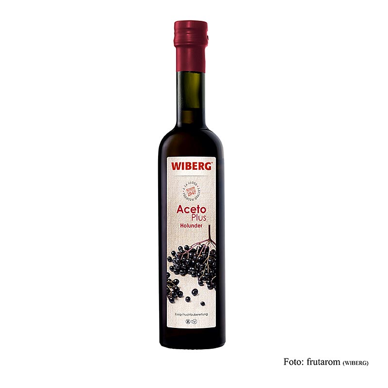 Wiberg Aceto Plus Bacche di sambuco, 2,2% di acidità, 500 ml