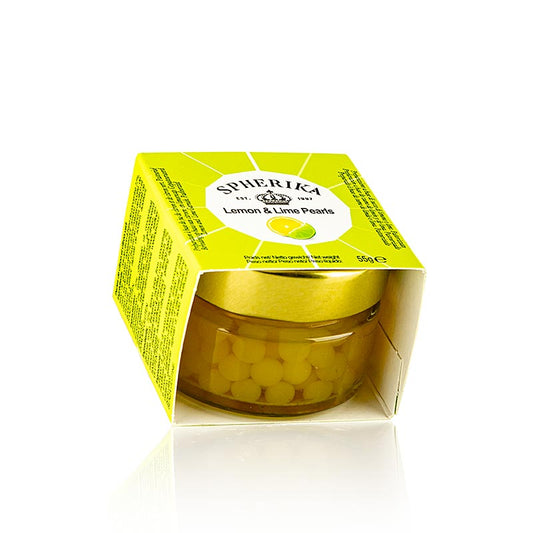 PESCAVIAR - Fruchtkaviar "Zitrone-Limette", Perlgrösse 5mm, Sphären, Cocktail Pearls, 55 g
