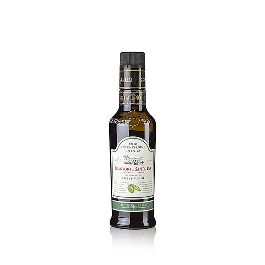 Huile d'olive Santa Tea Gonnelli « Fruttato Intenso », olives vertes, 250 ml