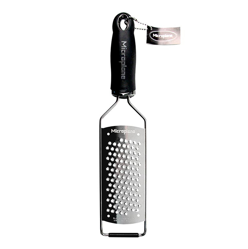 Microplane - Série Gourmet - dents de râpe en forme d'étoile, manche noir/soft-touch, St