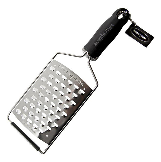 Microplane - Série Gourmet - râpe ultra-grossière - large, manche noir/soft-touch, 1 pièce
