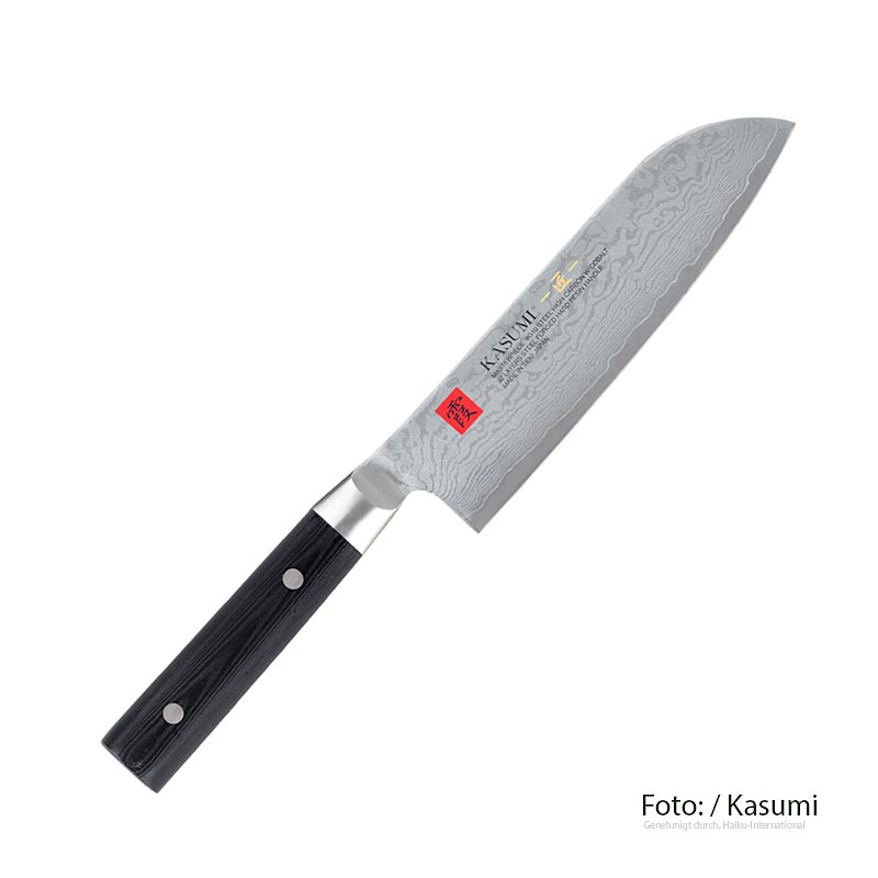 Kasumi MP-07 Masterpiece Santoku in acciaio damascato, 18 cm, 1 pezzo