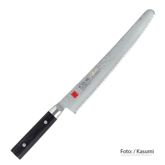 Kasumi MP-10 Masterpiece Couteau à pain damassé, 25cm, 1 pc