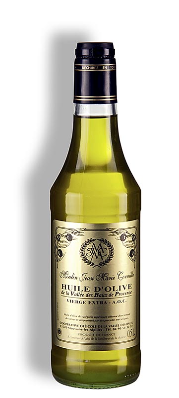 Natives Olivenöl, Fruité Noir, mild - süßlich, Baux de Provence, g.U., Cornille, 500 ml | Essig & Öl | thungourmet