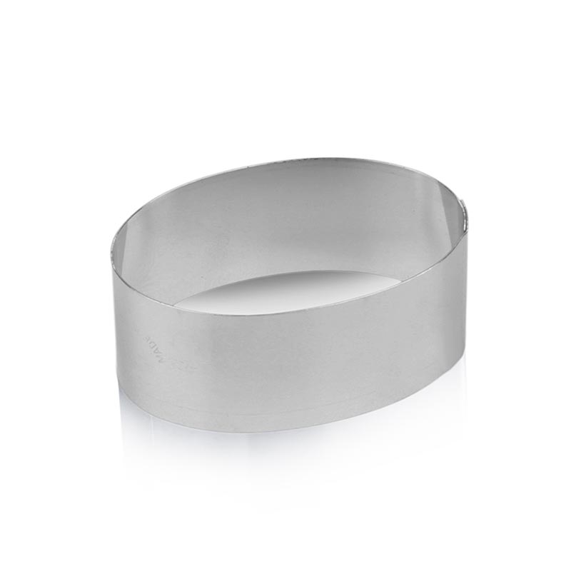 Matfer - Emporte-pièce en acier inoxydable, ovale, lisse, 7,5 x 4,5 x 3 cm de hauteur, 1 pièce