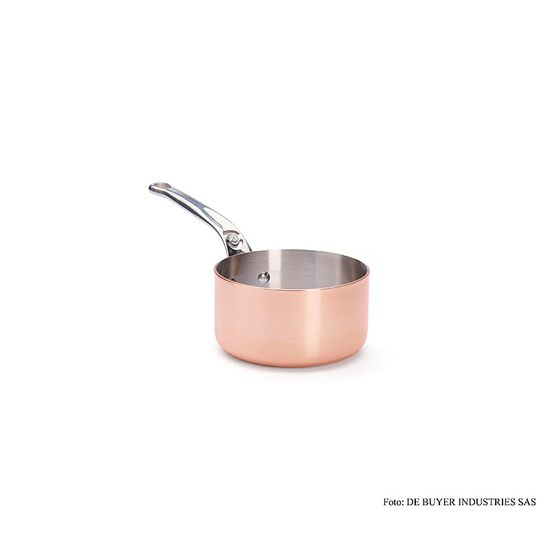 deBUYER "Prima Matera" Casseruola a induzione, rame-acciaio inossidabile, ø 14 cm (6206.14)