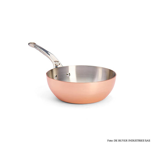 deBUYER "Prima Matera" Sauteuse à induction, conique, cuivre-acier inoxydable, ø 20cm, 1 pce
