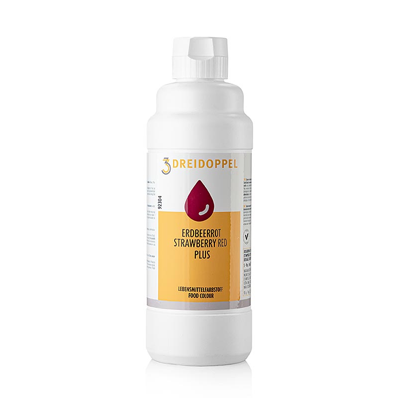 Colorant alimentaire liquide plus, rouge fraise, 923, Dreidoppel, 1 kg