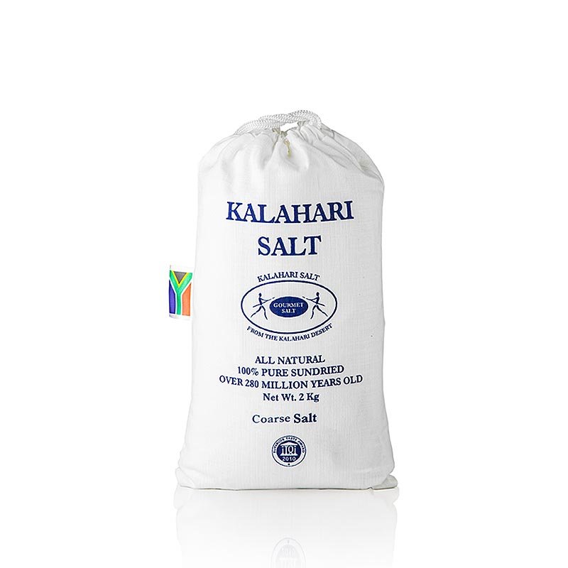 Silver Crystal Salz aus der Kalahari, grob, 2 kg | Salz, Pfeffer, Gewürze, Aromen,Trockengemüse | thungourmet