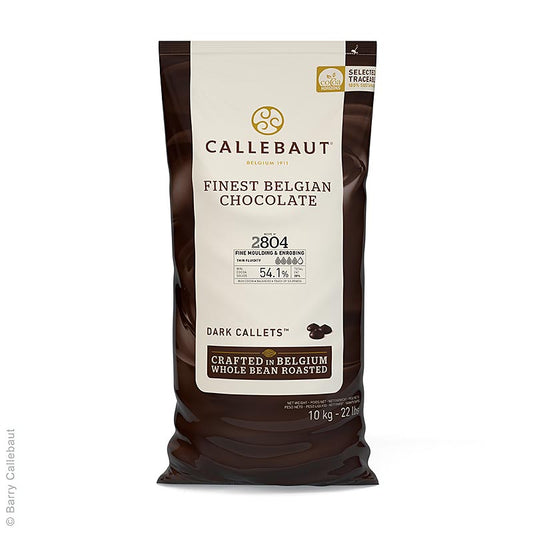 Callebaut - Chocolat noir, Callets, très fluide, 54 % Cacao, 10 kg